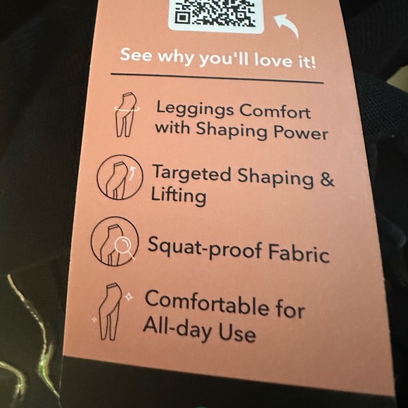 Shapermint Essentials NWT Leggings Womens Size Large Black High Waisted - Picture 10 of 10